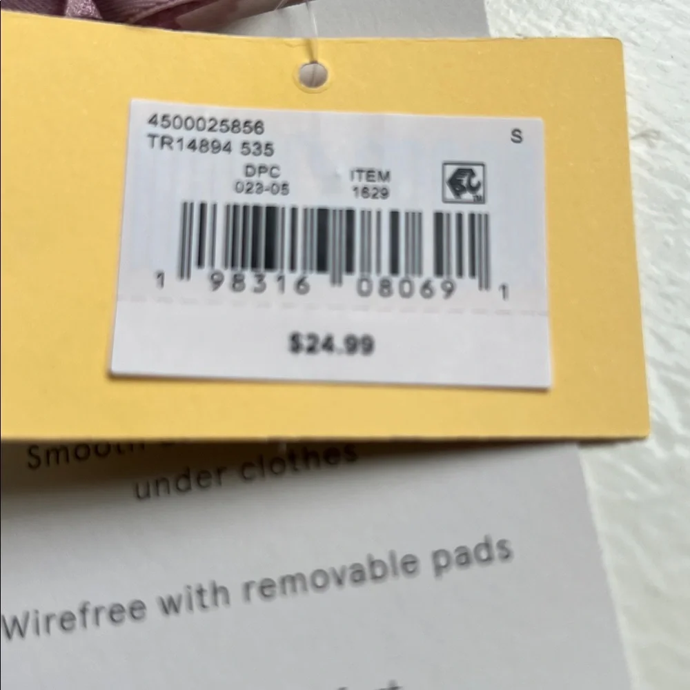 True & Co. Seamless Lace Racerback Bra — Light Lavender - Picture 7 of 7
